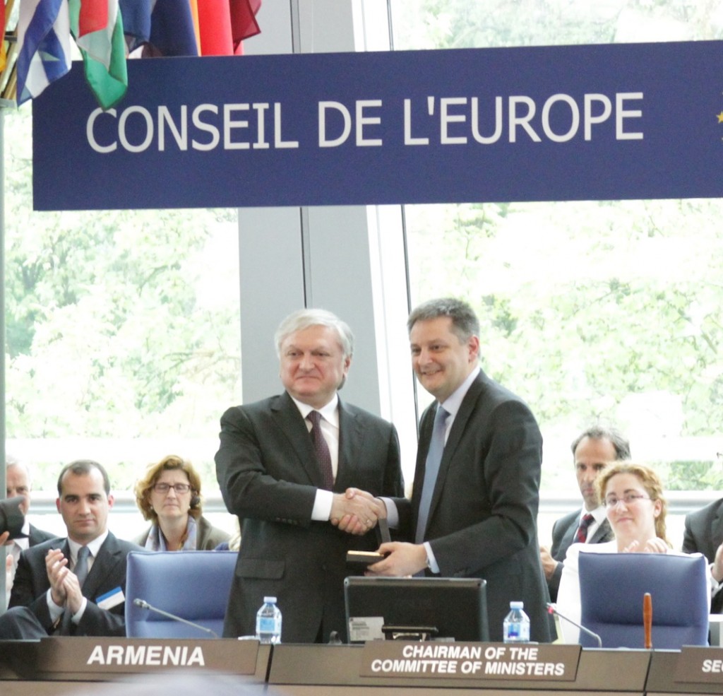 341. Armenia assumed the Presidency of COE
