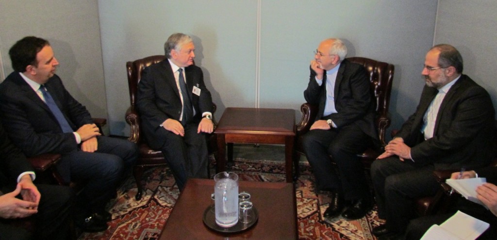 543. Minister Nalbandian met with Iranian FM 29.09.2013