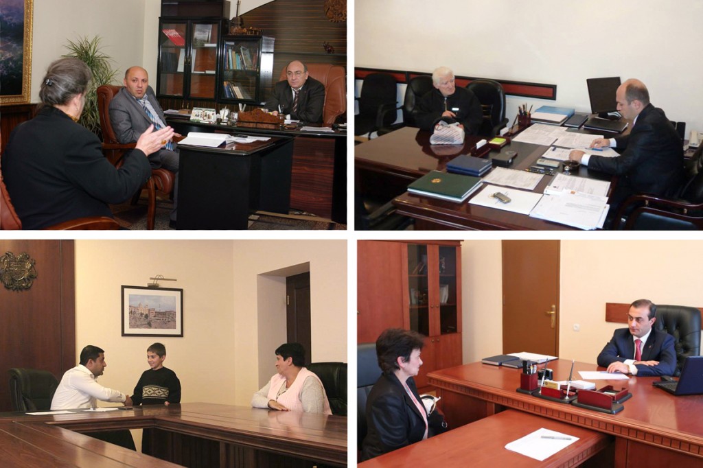 Քաղաքացիներ,ընդունելություններ,ժամանակացույց,Երևանի քաղաքապետարան