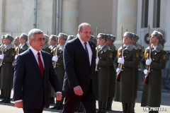 Նախագահ Սերժ Սարգսյանը հանդիպում է ունեցել Վրաստանի Նախագահ Գիորգի Մարգվելաշվիլիի հետ,