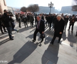 ARF-D âNikol Aghbalyanâ students union and ARF-D Armenian Youth Union hold a protest action in front of the building of the RA Ministry of Foreign Affairs
