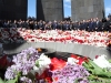 Armenians visit the Memorial Complex of Armenian Genocide Tsitsernakaberd on April 24, the commemoration day of the Great Armenian Genocide in 1915