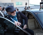 Charles Aznavour arrives in Yerevan