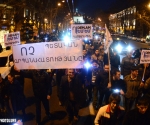 Protest march with lights against the compulsory accumulative pension payments on the initiative of âDem Emâ civil initiative took place in Yerevan