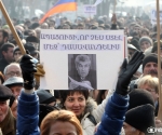 "Against the compulsory accumulative pension payments system" civil initiative holds a rally on Freedom Square
