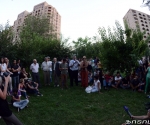 RA Public Council holds a meeting to discuss the tariffs on minibuses with the participation of activists and other interested parties in Mashtots Park