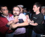 A clash took place between the police and the members of "Dem Em" civil initiative during the protest march in Yerevan