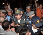 A clash took place between the police and the members of "Dem Em" civil initiative during the protest march in Yerevan