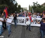 Activists of "Dem Em" civil initiative hold a procession starting from Matenadaran
