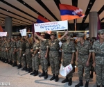 The Armenian tankers returned back home from âTank Biathlon 2014â which took place in Moscow where they won the second place