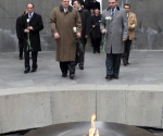 Minister of Foreign Affairs of Ukraine Konstantin Grishchenko visits the memorial of Armenian Genocide Tsitsernakaberd