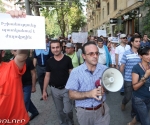 A group of activists held a protest action in front of the building of RA Police then marched to the building of the RA Prosecutor Generalâs office