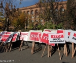 ARF-D âNikol Aghbalyanâ Students Union holds a protest action entitled âSTOPâ against government policy