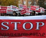 ARF-D âNikol Aghbalyanâ Students Union holds a protest action entitled âSTOPâ against government policy