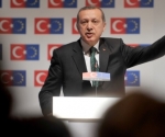 Turkey Prime Minister Recep Tayyip Erdogan speaks during the opening session of the Ministry For European Union Affairs Conference on June 7, 2013, in Istanbul. Turkish Prime Minister Recep Tayyip Erdogan said today his Islamic-rooted government was open to 