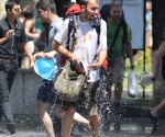 The municipality of Yerevan holds the celebration of Armenian national holiday Vardavar near the Swan Lake