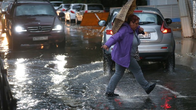Winter Olympics host city Sochi hit by flooding